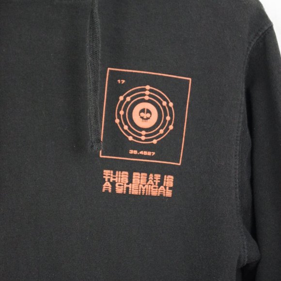 Twenty One Pilots Black & Orange Hooded Sweatshirt Men's XS - Picture 3 of 7